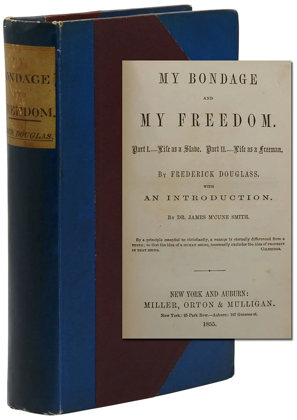 My Bondage and My Freedom, Frederick Douglass (1855)