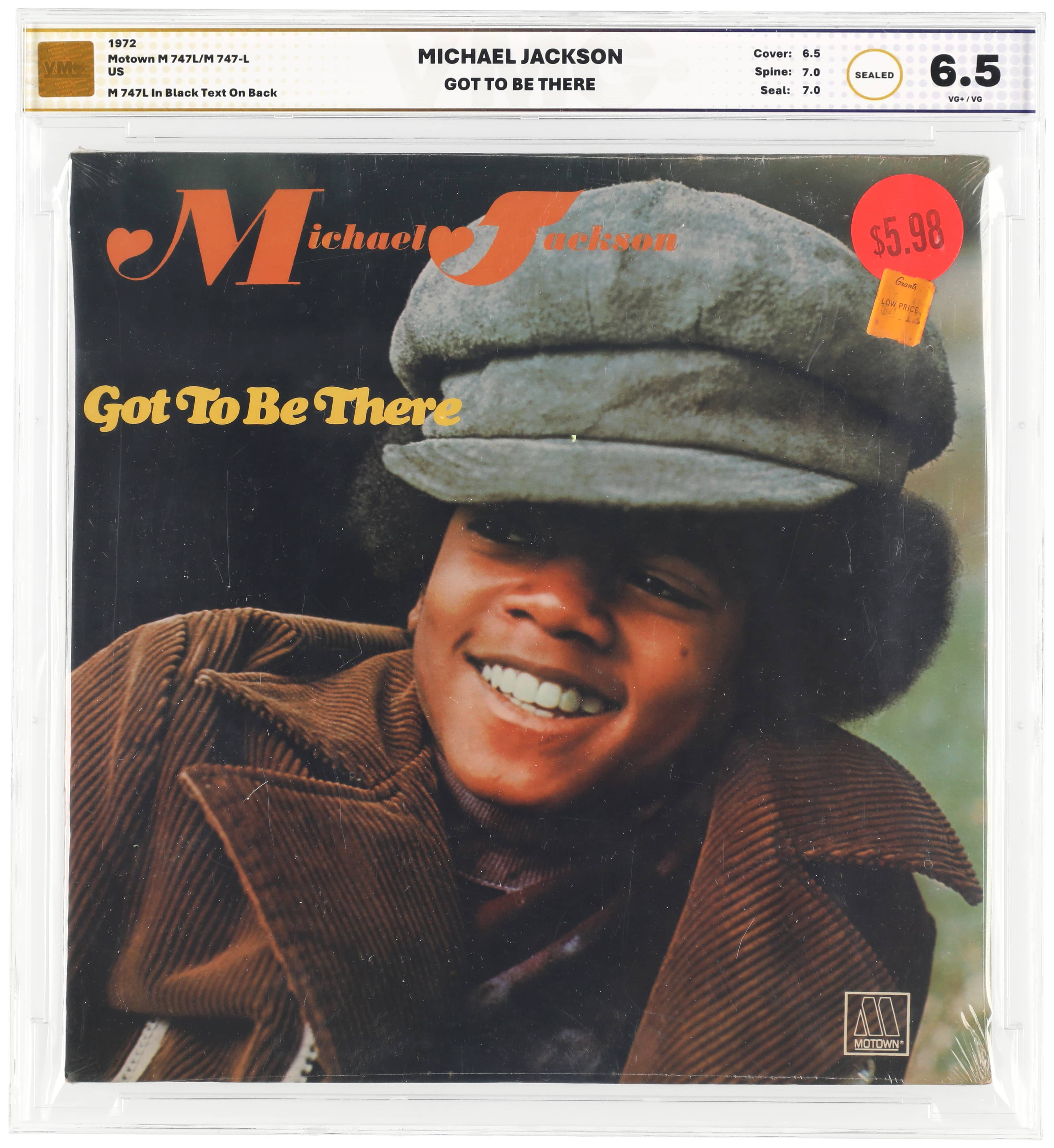 Michael Jackson 1972 “Got To Be There” Sealed LP – VG+/VG 6.5