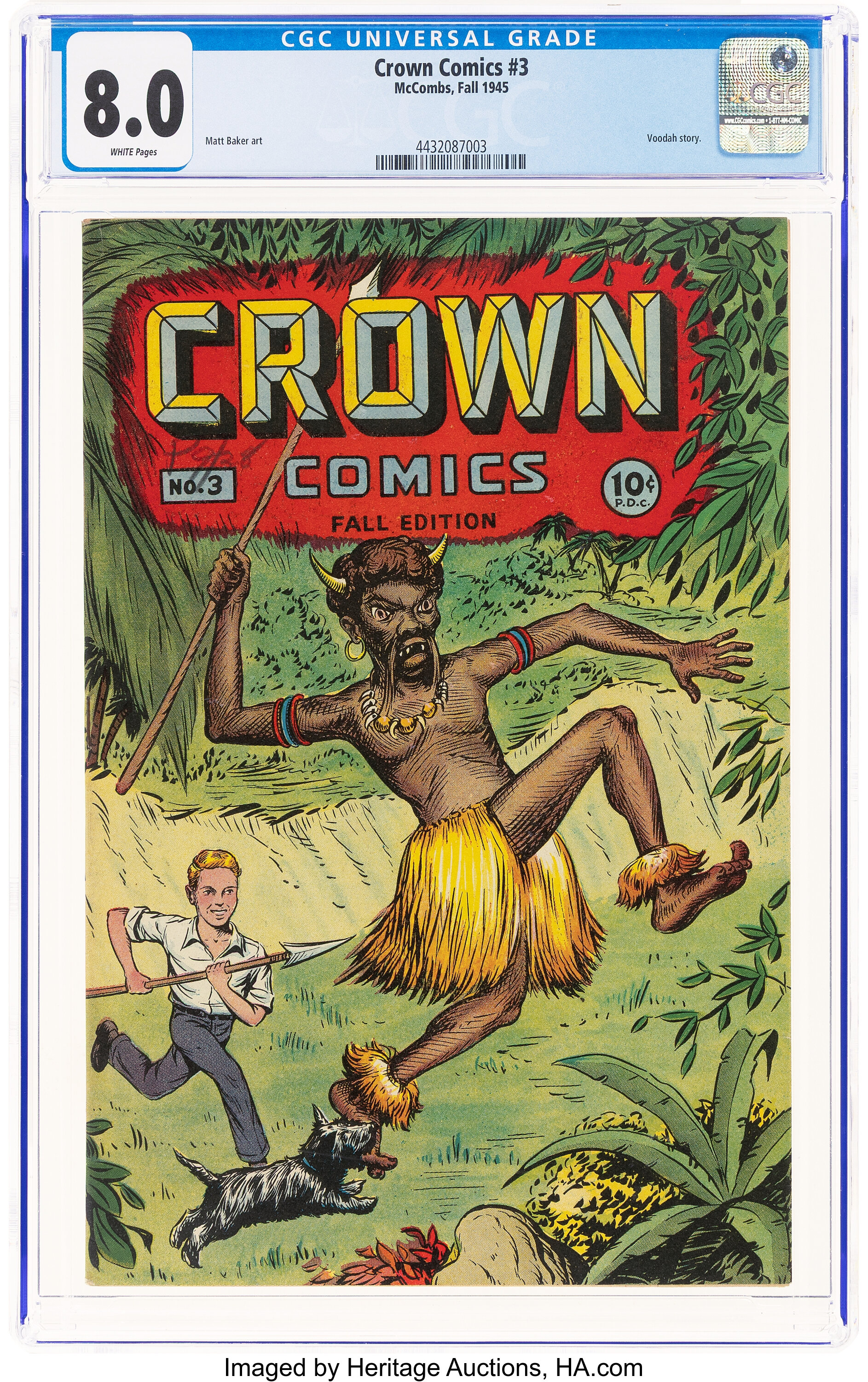Crown Comics #3 (McCombs Publishing, 1945) CGC VF 8.0