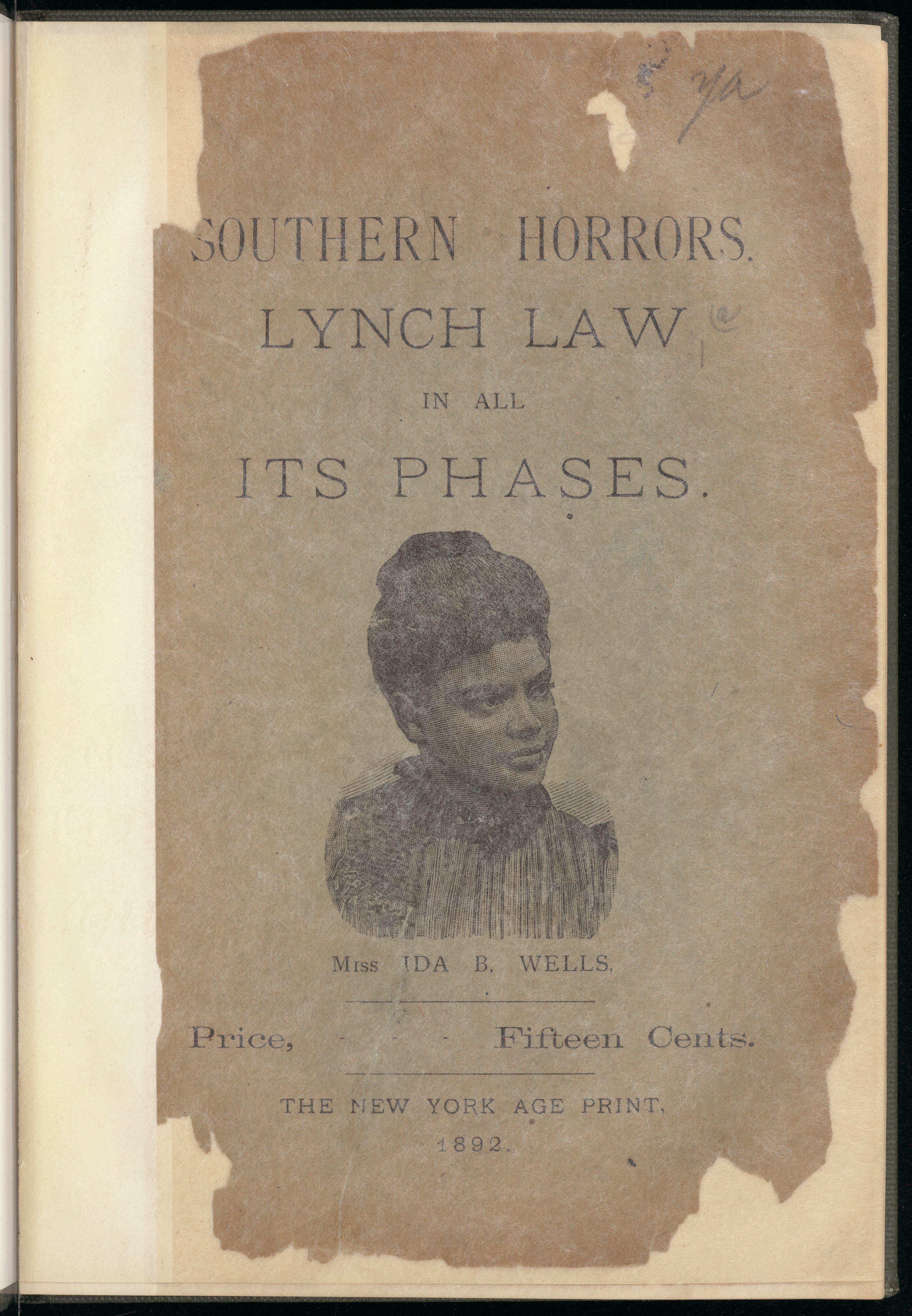 Ida B. Wells Anti-Lynching Pamphlet (1892) view 2
