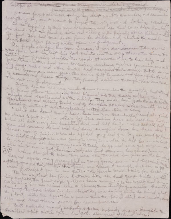 Zora Neale Hurston Draft Pages from a Major Work view 3