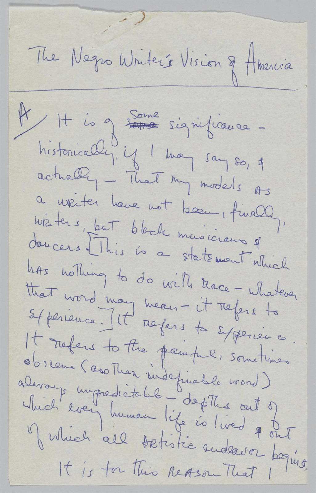 James Baldwin Manuscript Letter on Race and America view 3