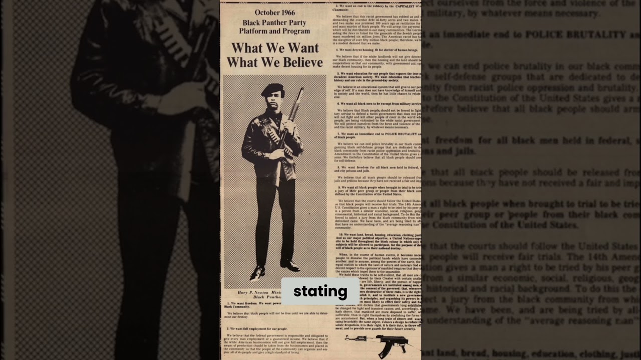 Black Panther Party Ten-Point Program Broadside (Original Printing) view 2