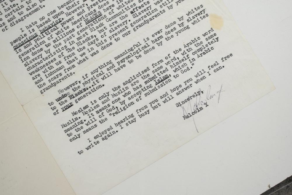 Malcolm X Typed Letter Signed ("Malcolm X"), February 2, 1965 view 2
